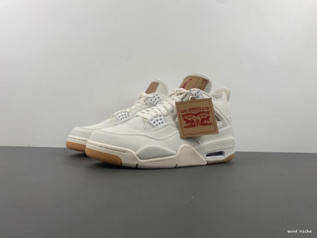 x Levi's Air 'White' 4 Jordan AO2571-100 0820